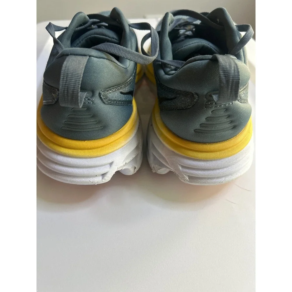 Hoka Blue Yellow Bondi 8 Running Shoes Mens 9.5D